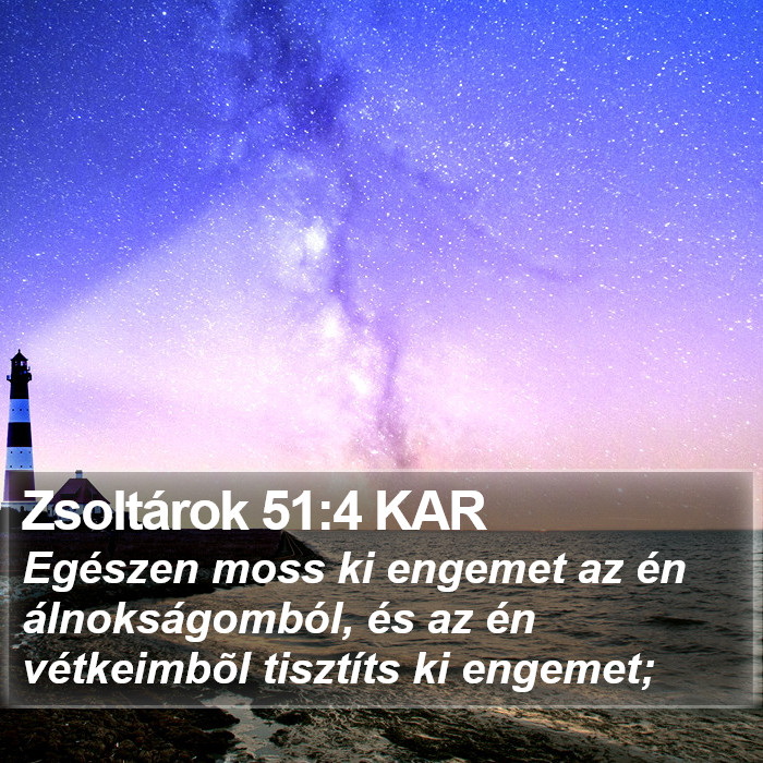 Zsoltárok 51:4 KAR Bible Study