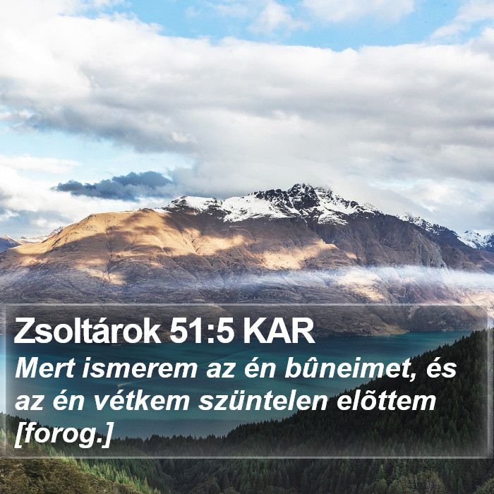 Zsoltárok 51:5 KAR Bible Study