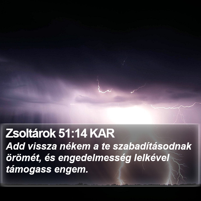 Zsoltárok 51:14 KAR Bible Study