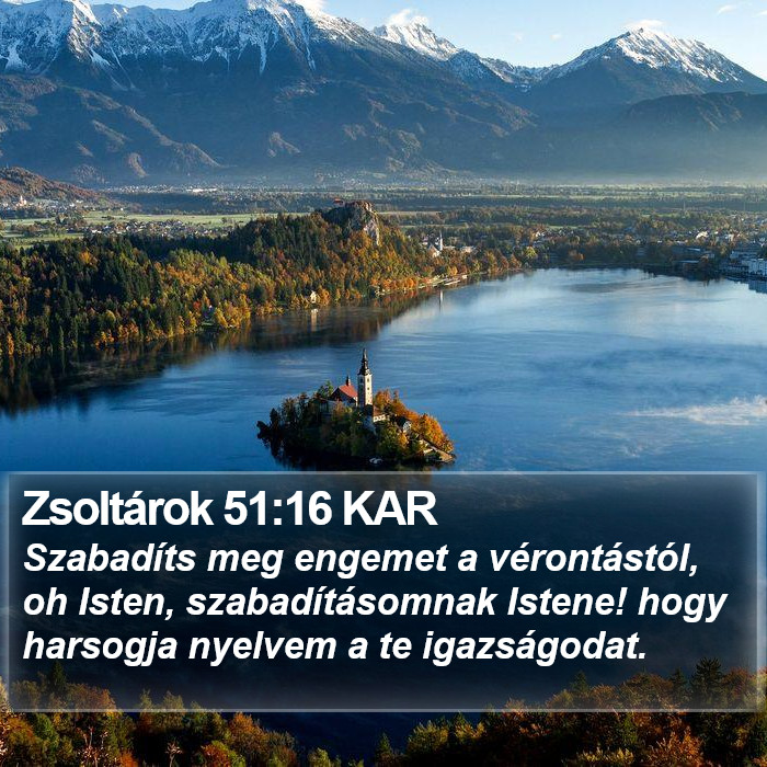 Zsoltárok 51:16 KAR Bible Study