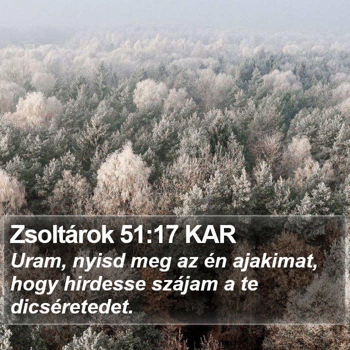 Zsoltárok 51:17 KAR Bible Study