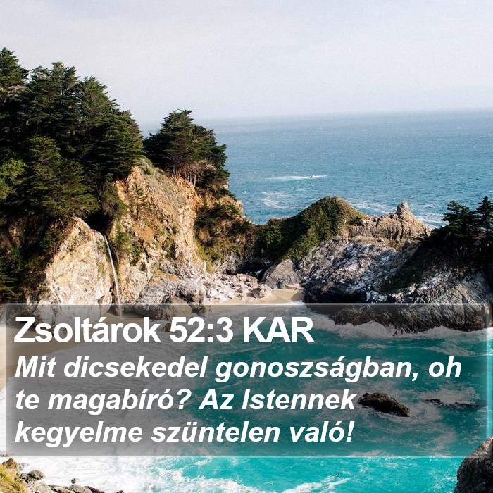 Zsoltárok 52:3 KAR Bible Study