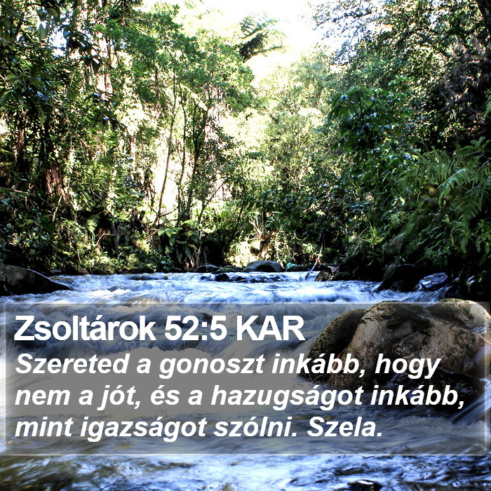 Zsoltárok 52:5 KAR Bible Study