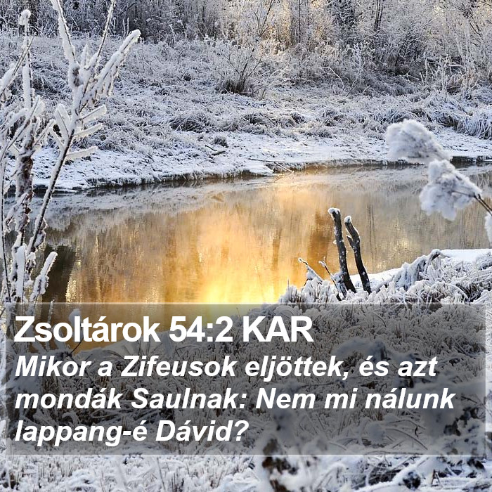 Zsoltárok 54:2 KAR Bible Study