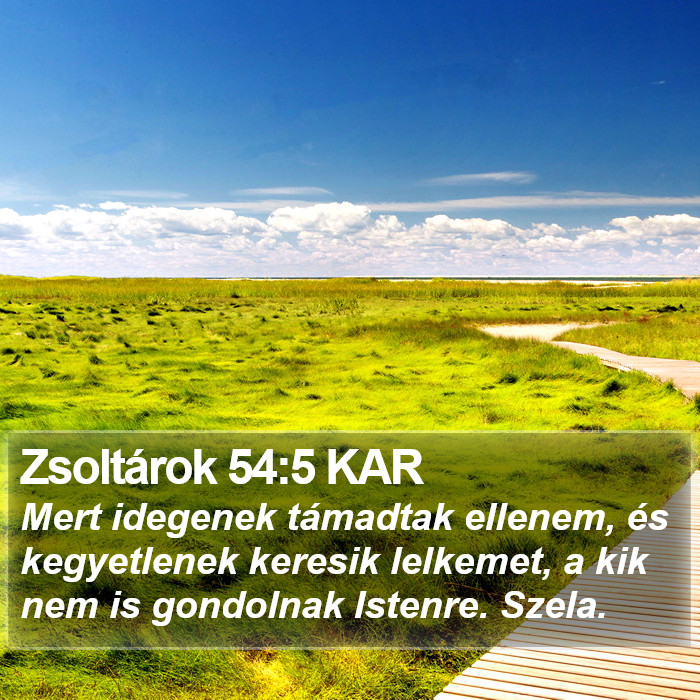 Zsoltárok 54:5 KAR Bible Study