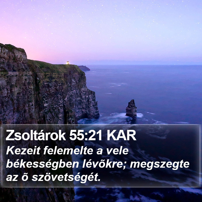 Zsoltárok 55:21 KAR Bible Study