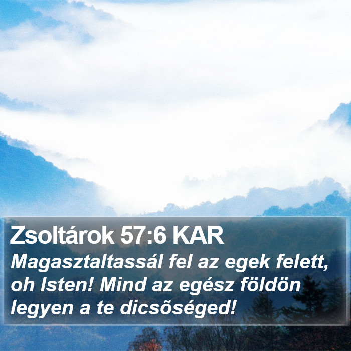 Zsoltárok 57:6 KAR Bible Study