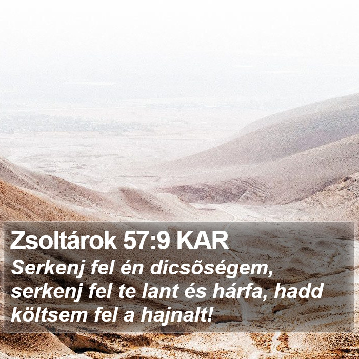 Zsoltárok 57:9 KAR Bible Study