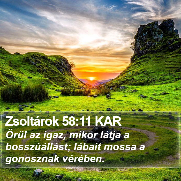 Zsoltárok 58:11 KAR Bible Study