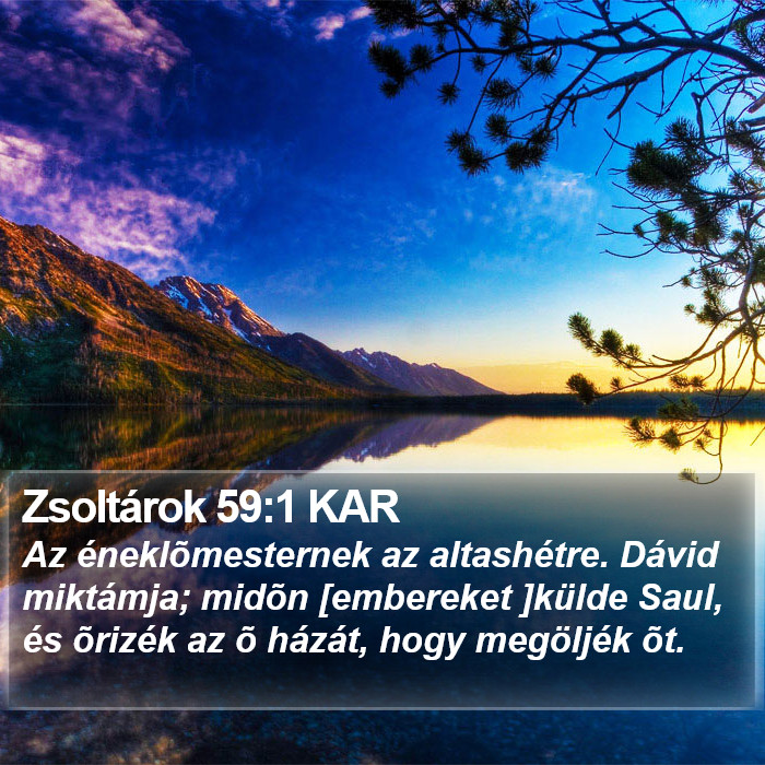 Zsoltárok 59:1 KAR Bible Study