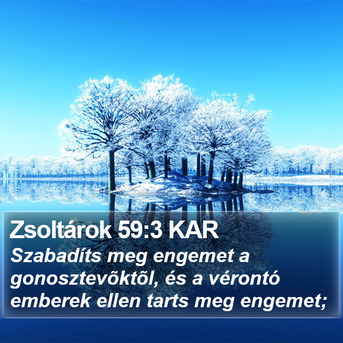 Zsoltárok 59:3 KAR Bible Study