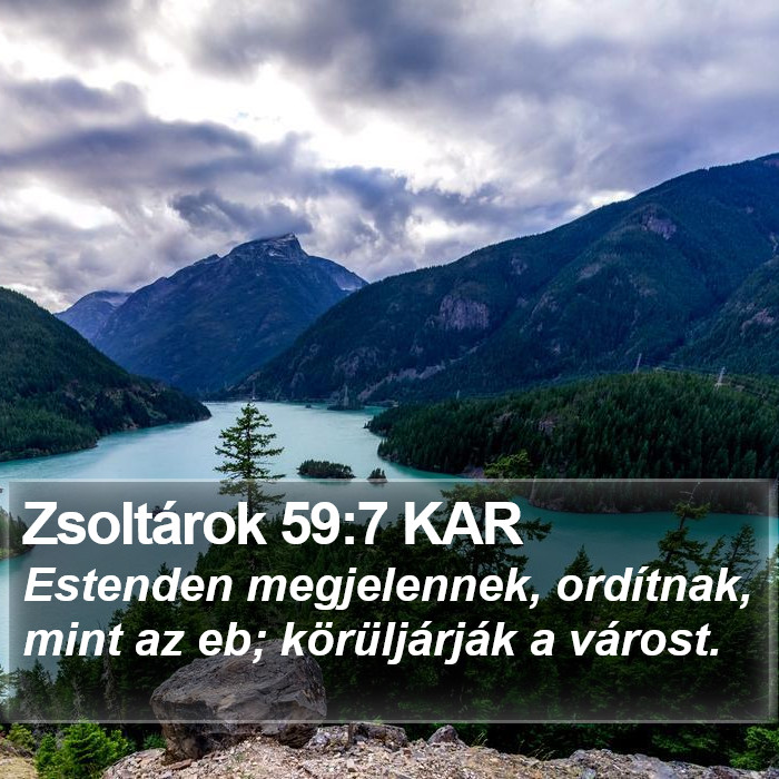 Zsoltárok 59:7 KAR Bible Study