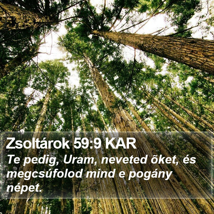 Zsoltárok 59:9 KAR Bible Study