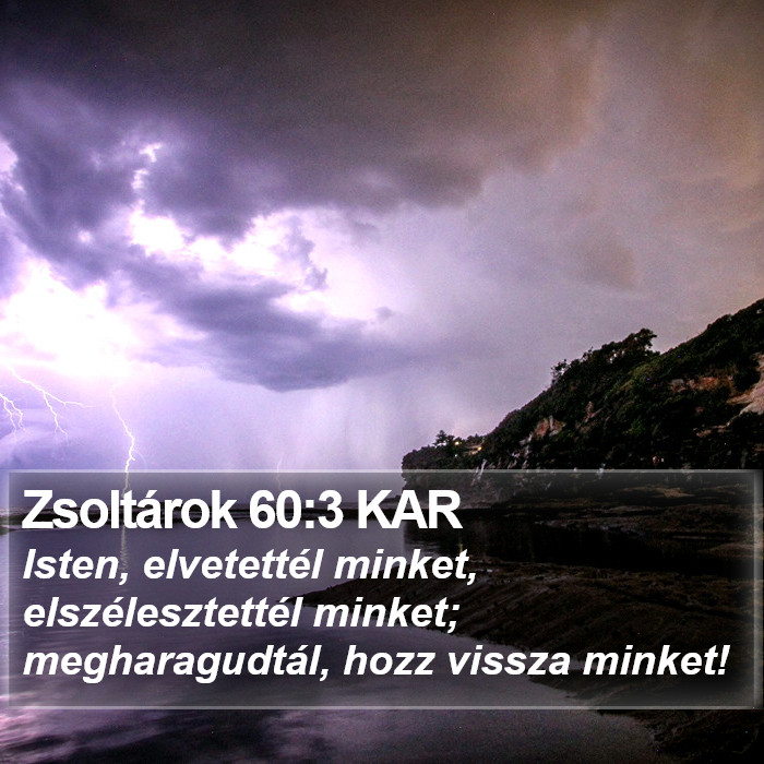 Zsoltárok 60:3 KAR Bible Study