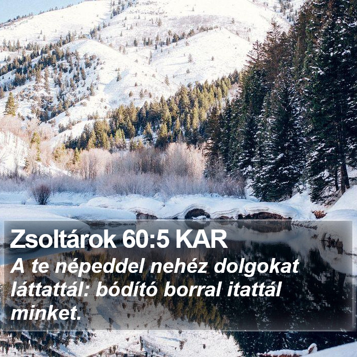 Zsoltárok 60:5 KAR Bible Study