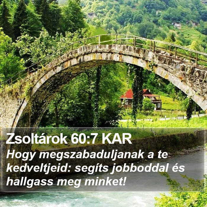 Zsoltárok 60:7 KAR Bible Study