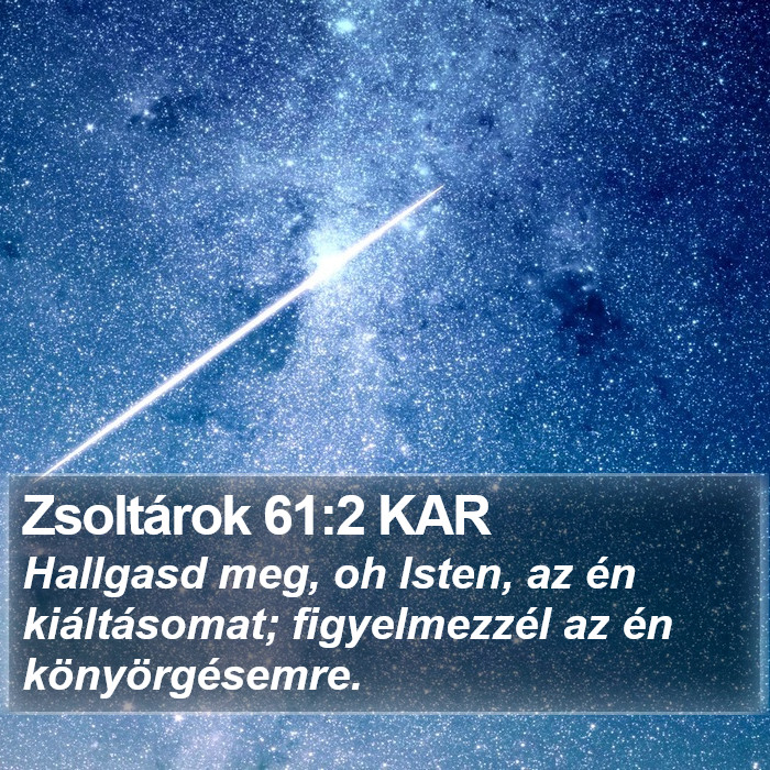 Zsoltárok 61:2 KAR Bible Study