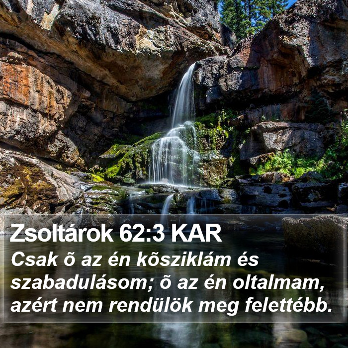 Zsoltárok 62:3 KAR Bible Study