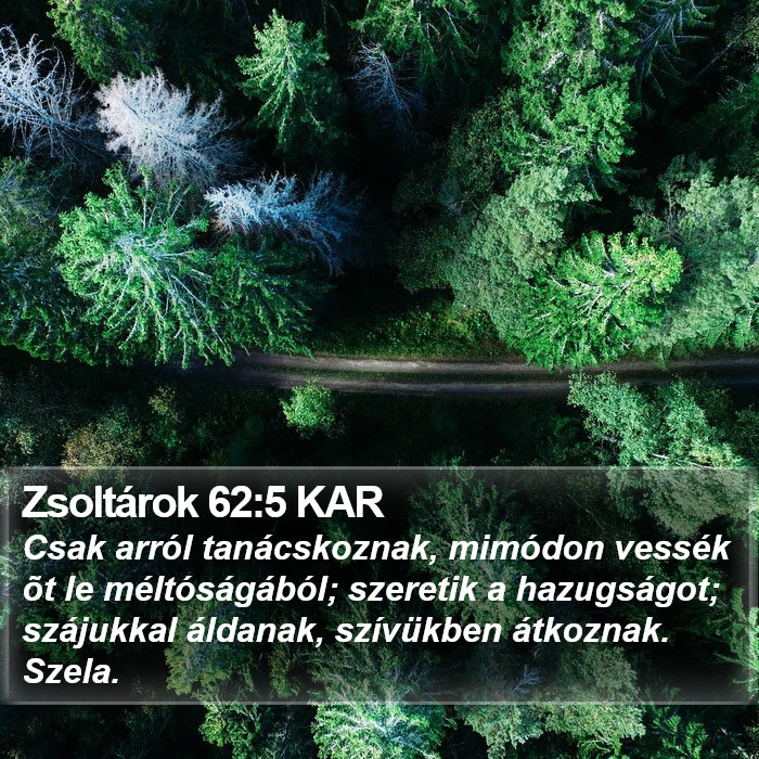 Zsoltárok 62:5 KAR Bible Study