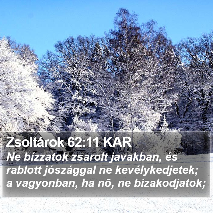 Zsoltárok 62:11 KAR Bible Study