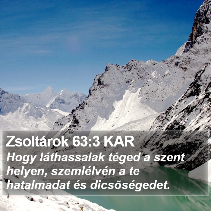 Zsoltárok 63:3 KAR Bible Study