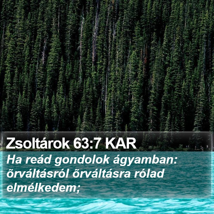 Zsoltárok 63:7 KAR Bible Study