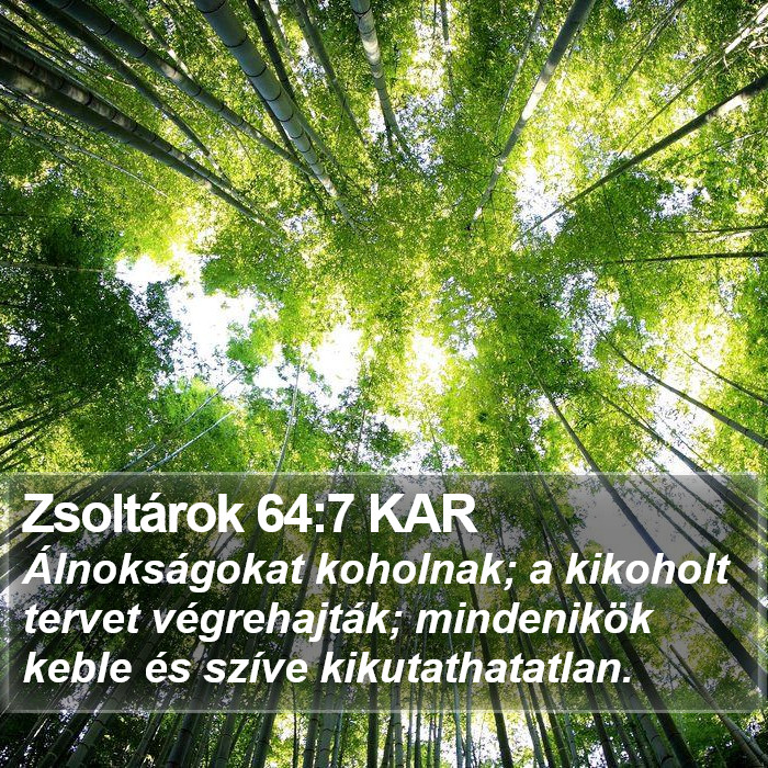 Zsoltárok 64:7 KAR Bible Study