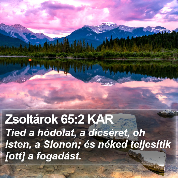 Zsoltárok 65:2 KAR Bible Study