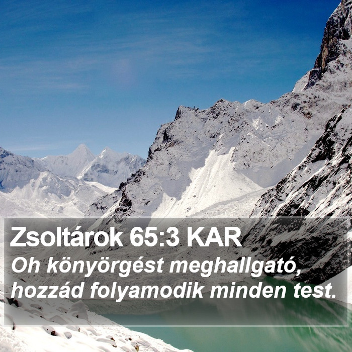 Zsoltárok 65:3 KAR Bible Study