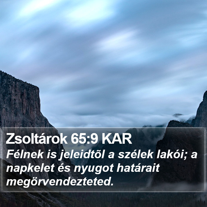 Zsoltárok 65:9 KAR Bible Study