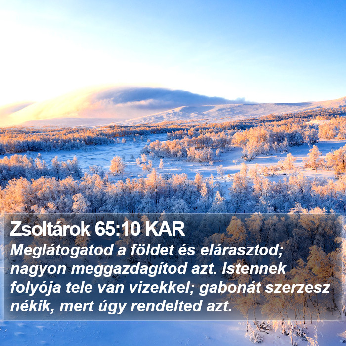 Zsoltárok 65:10 KAR Bible Study