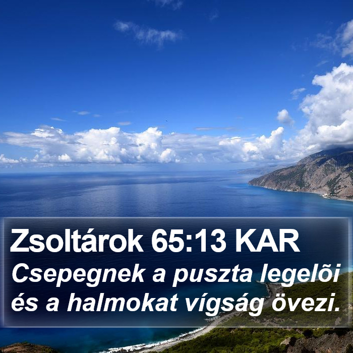 Zsoltárok 65:13 KAR Bible Study