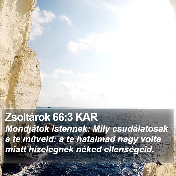 Zsoltárok 66:3 KAR Bible Study