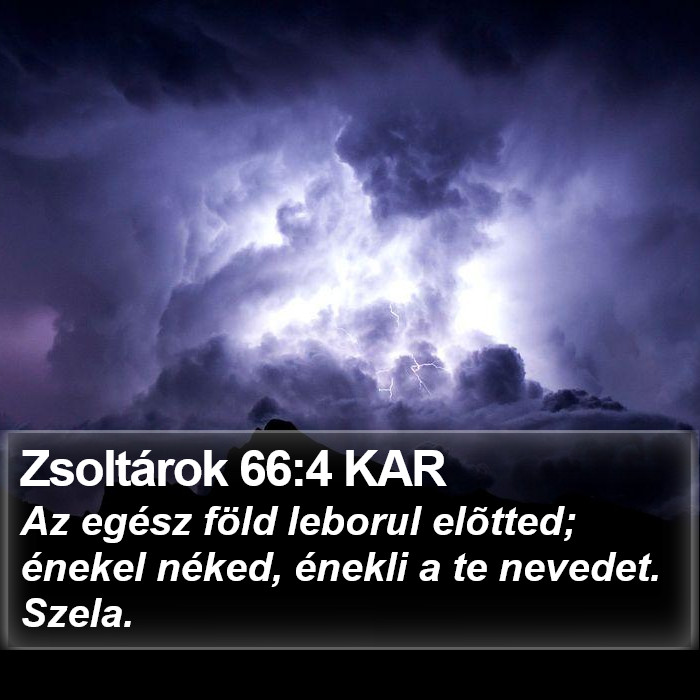 Zsoltárok 66:4 KAR Bible Study