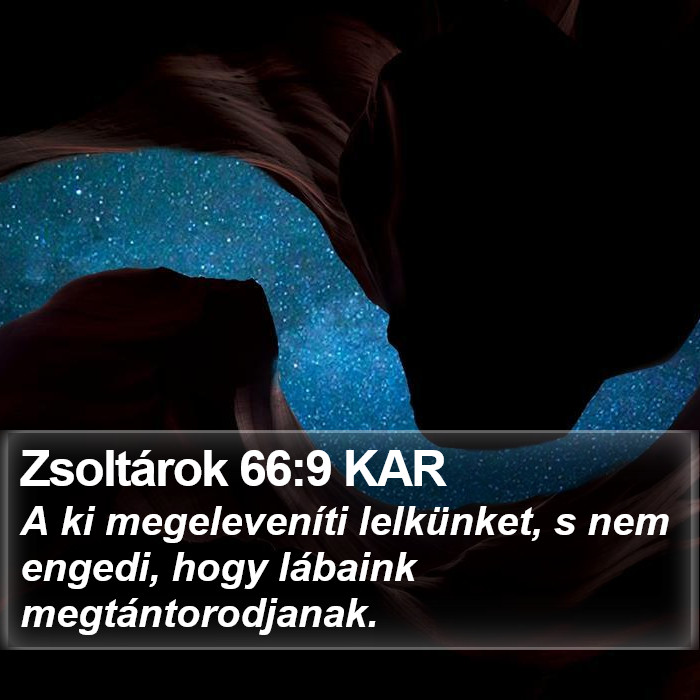 Zsoltárok 66:9 KAR Bible Study