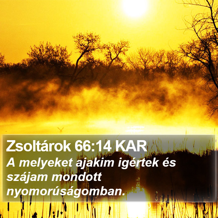 Zsoltárok 66:14 KAR Bible Study