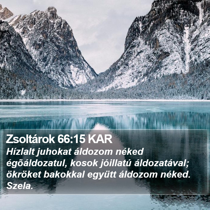 Zsoltárok 66:15 KAR Bible Study