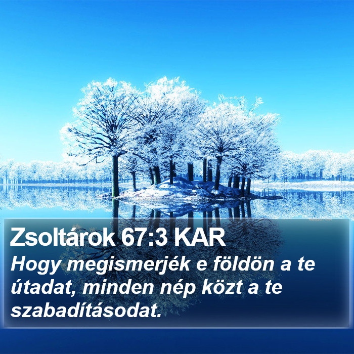 Zsoltárok 67:3 KAR Bible Study