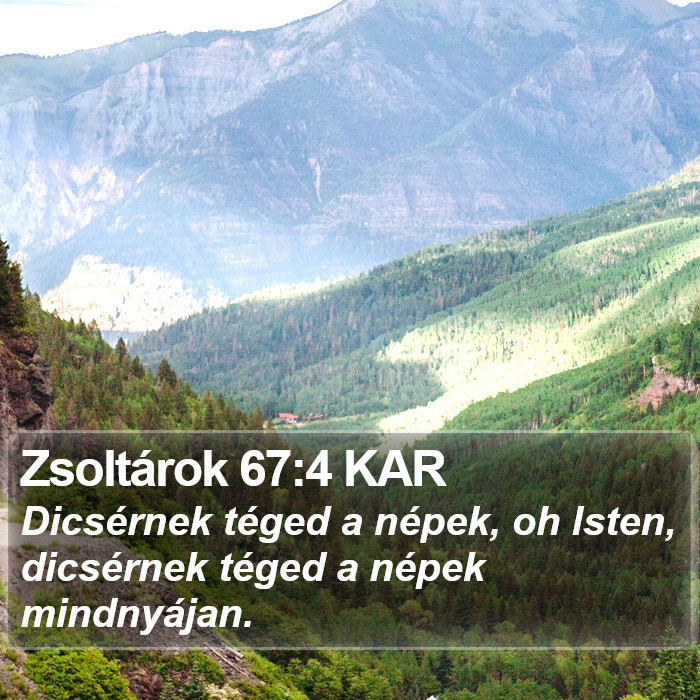 Zsoltárok 67:4 KAR Bible Study