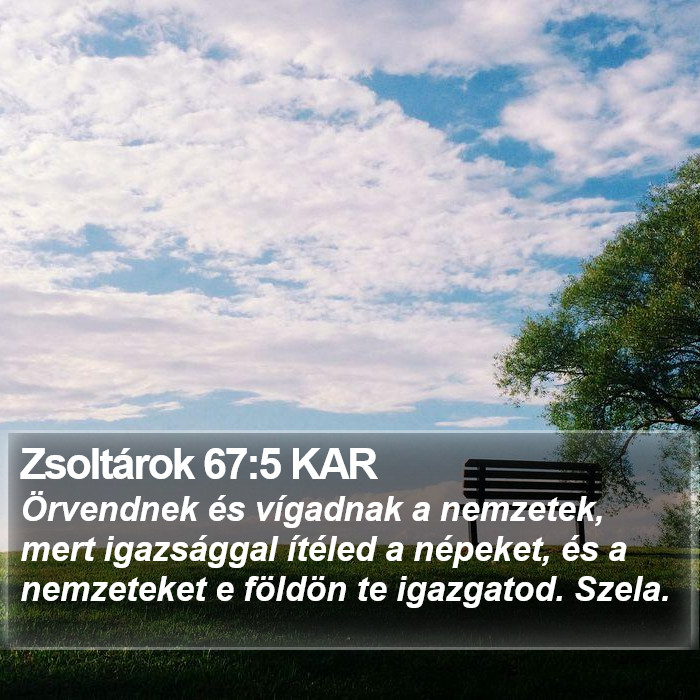 Zsoltárok 67:5 KAR Bible Study