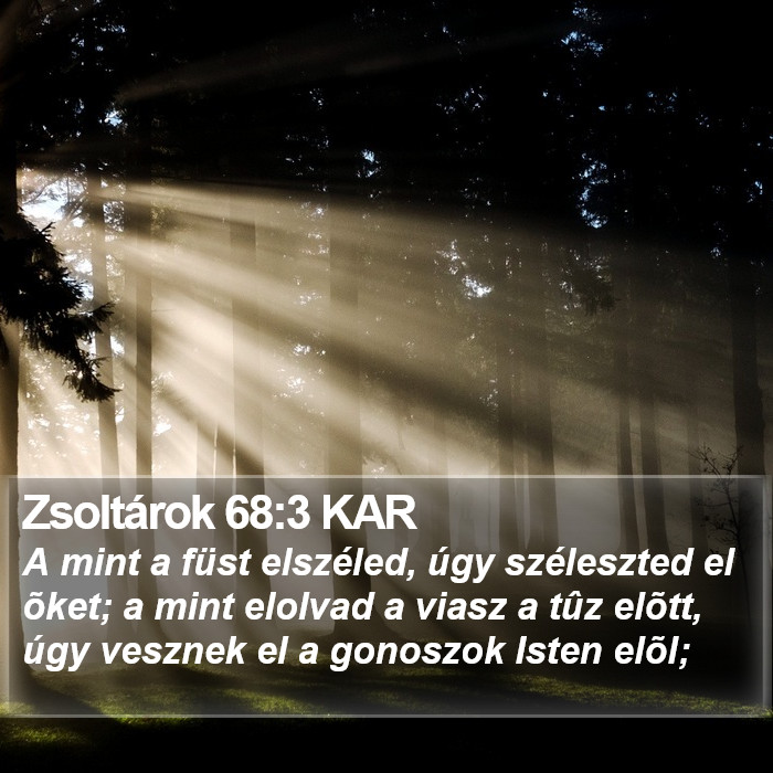 Zsoltárok 68:3 KAR Bible Study