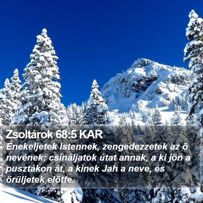 Zsoltárok 68:5 KAR Bible Study