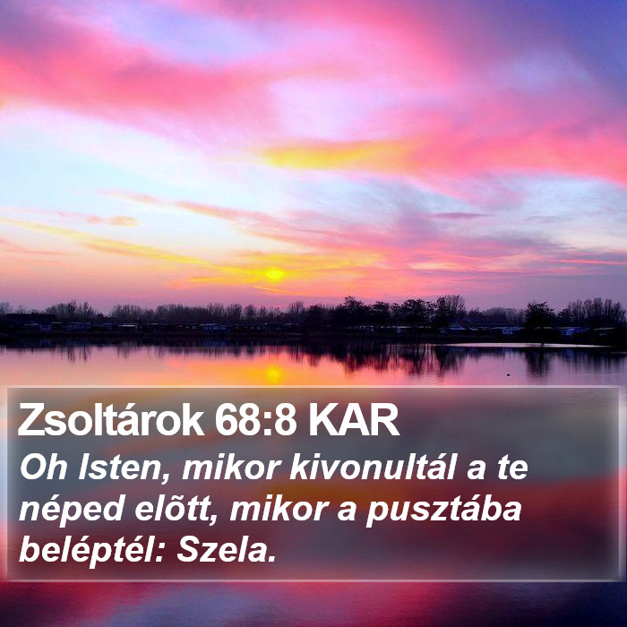 Zsoltárok 68:8 KAR Bible Study