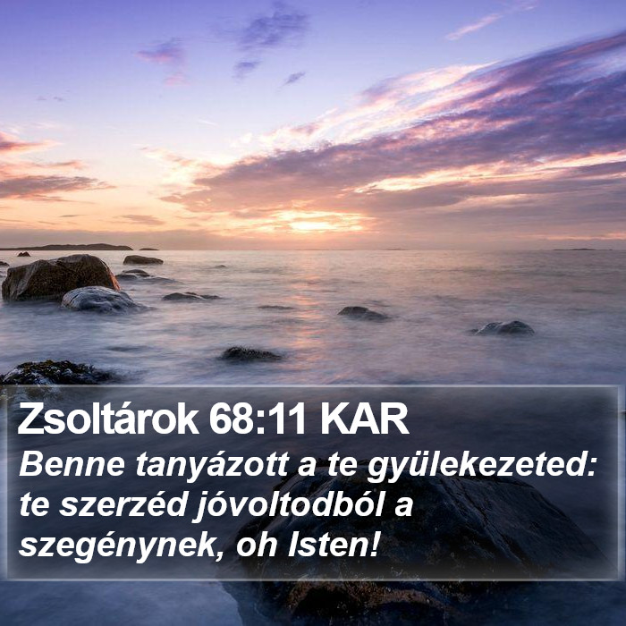 Zsoltárok 68:11 KAR Bible Study