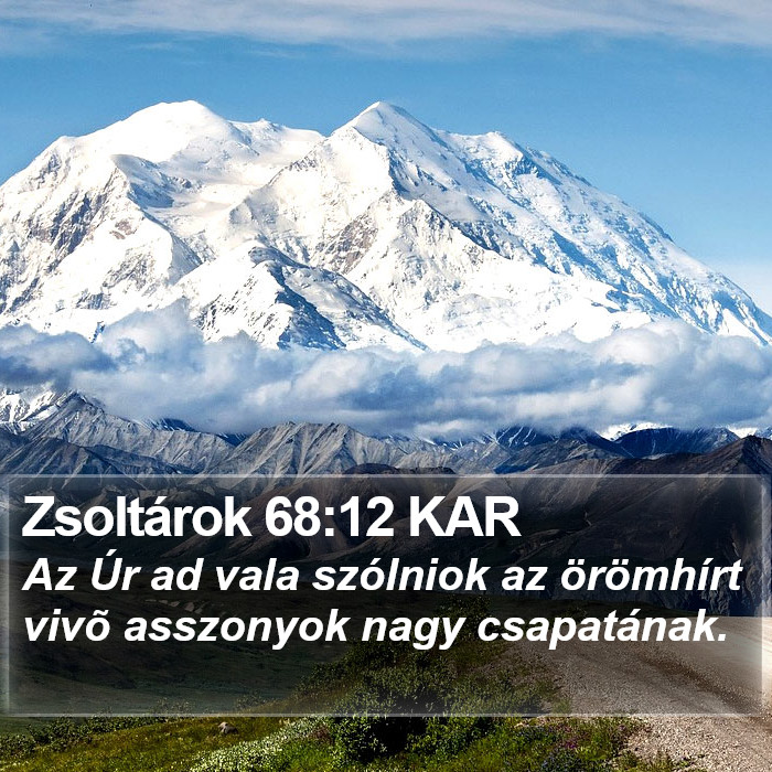 Zsoltárok 68:12 KAR Bible Study