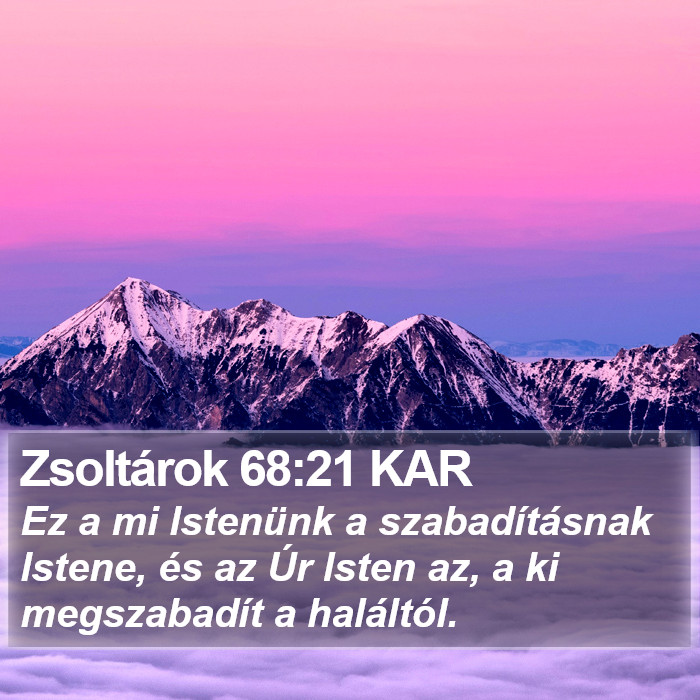 Zsoltárok 68:21 KAR Bible Study