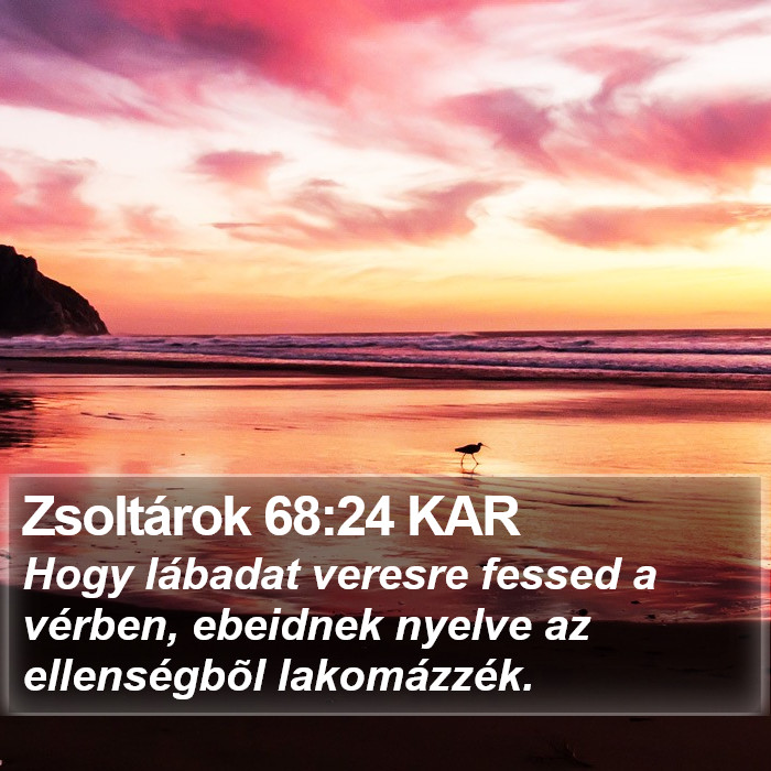 Zsoltárok 68:24 KAR Bible Study