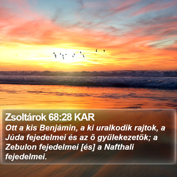 Zsoltárok 68:28 KAR Bible Study