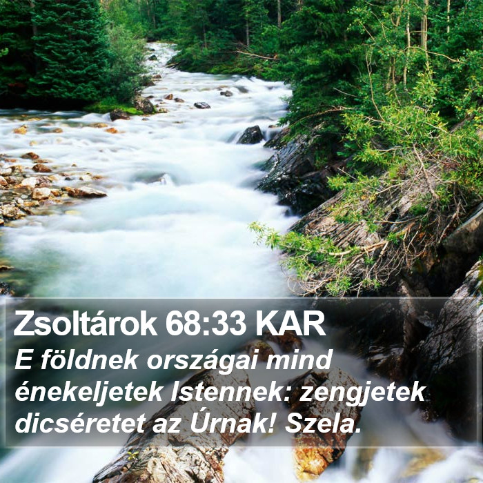 Zsoltárok 68:33 KAR Bible Study