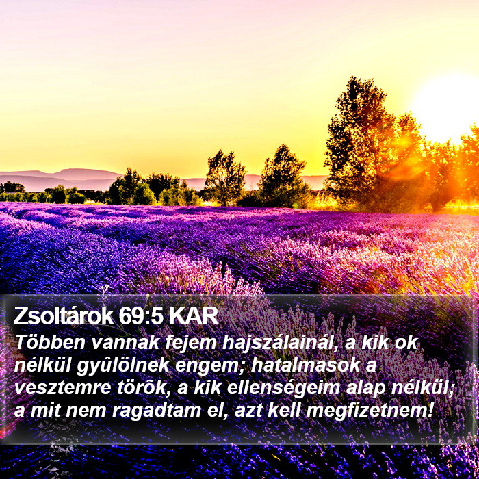 Zsoltárok 69:5 KAR Bible Study